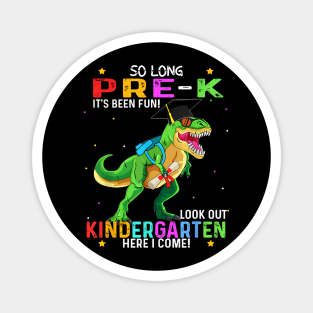 Pre K Graduation 2024 Dinosaur T Rex Kid Boys Magnet